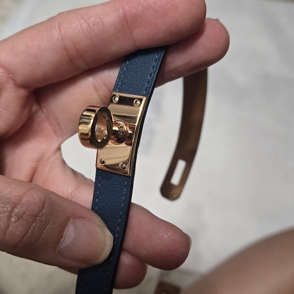 Hermes Kelly Double tour bracelet swift convert with gold hardware - Picture 5 of 13